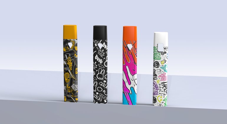 Custom-designed vape hardware showcase